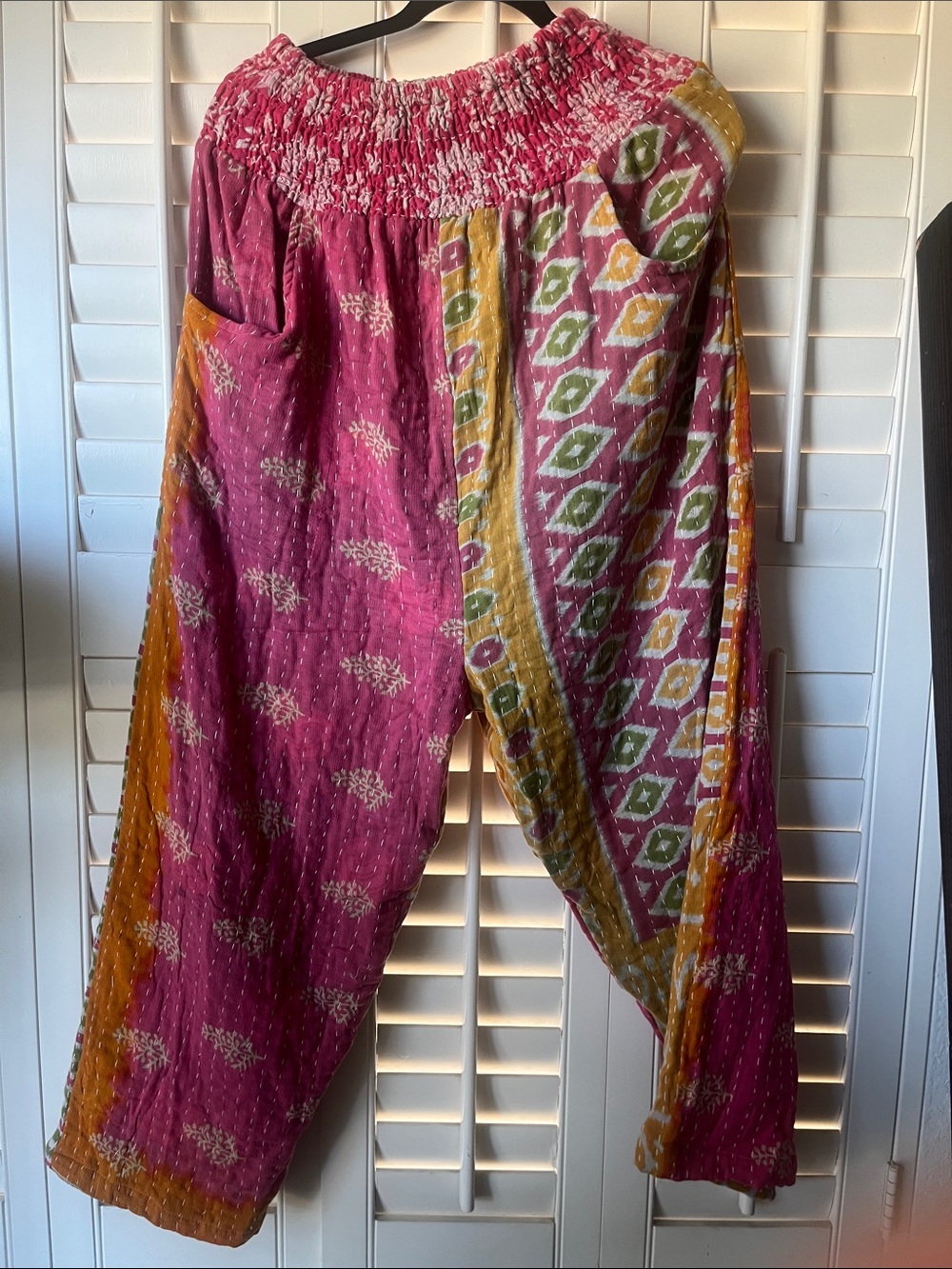 She’s1Oak S1OAK Kantha Patchwork Harem Pants | One Size | Boho